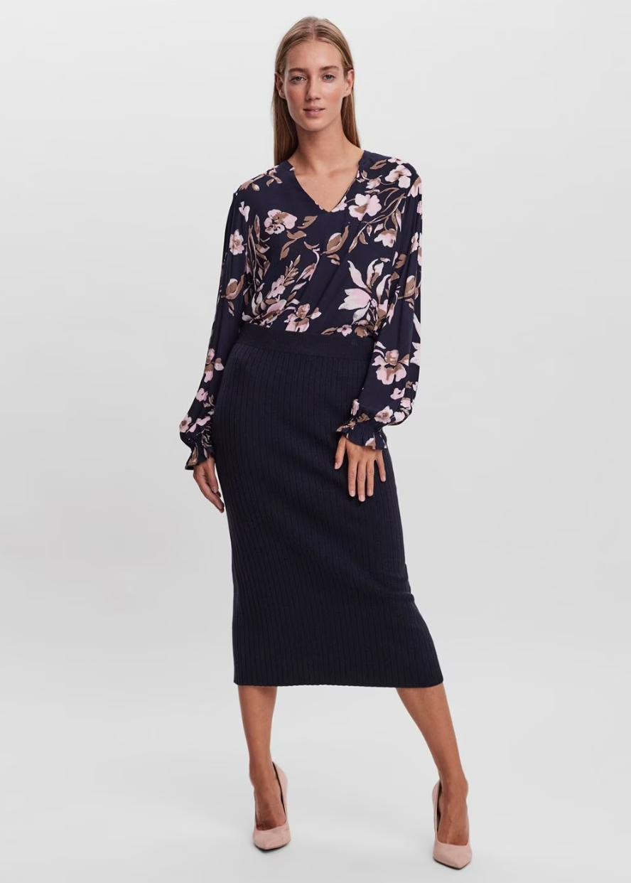 Vero Moda Scarlett Calf Skirt