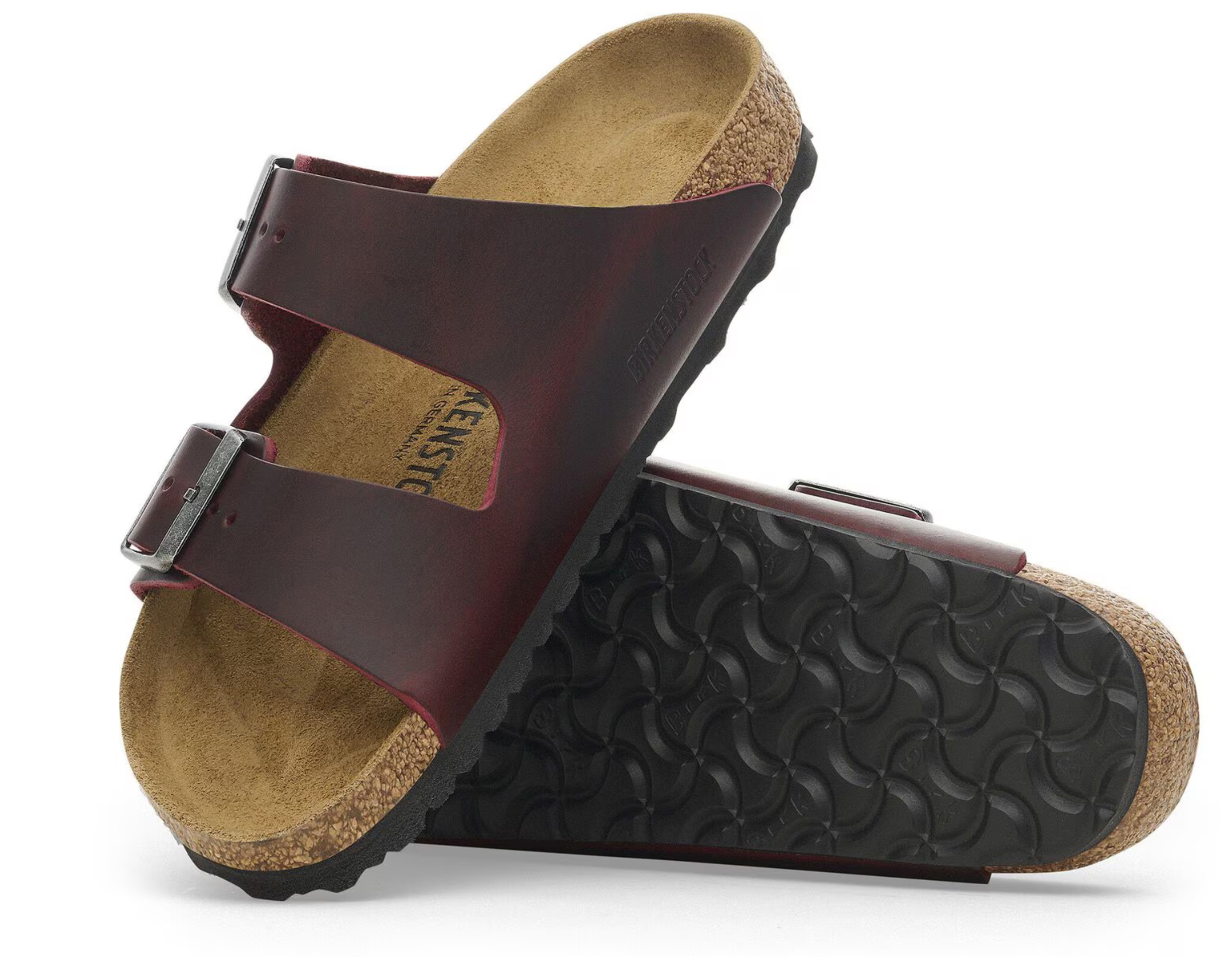 Birkenstock Arizona in Zinfandel Oiled Leather