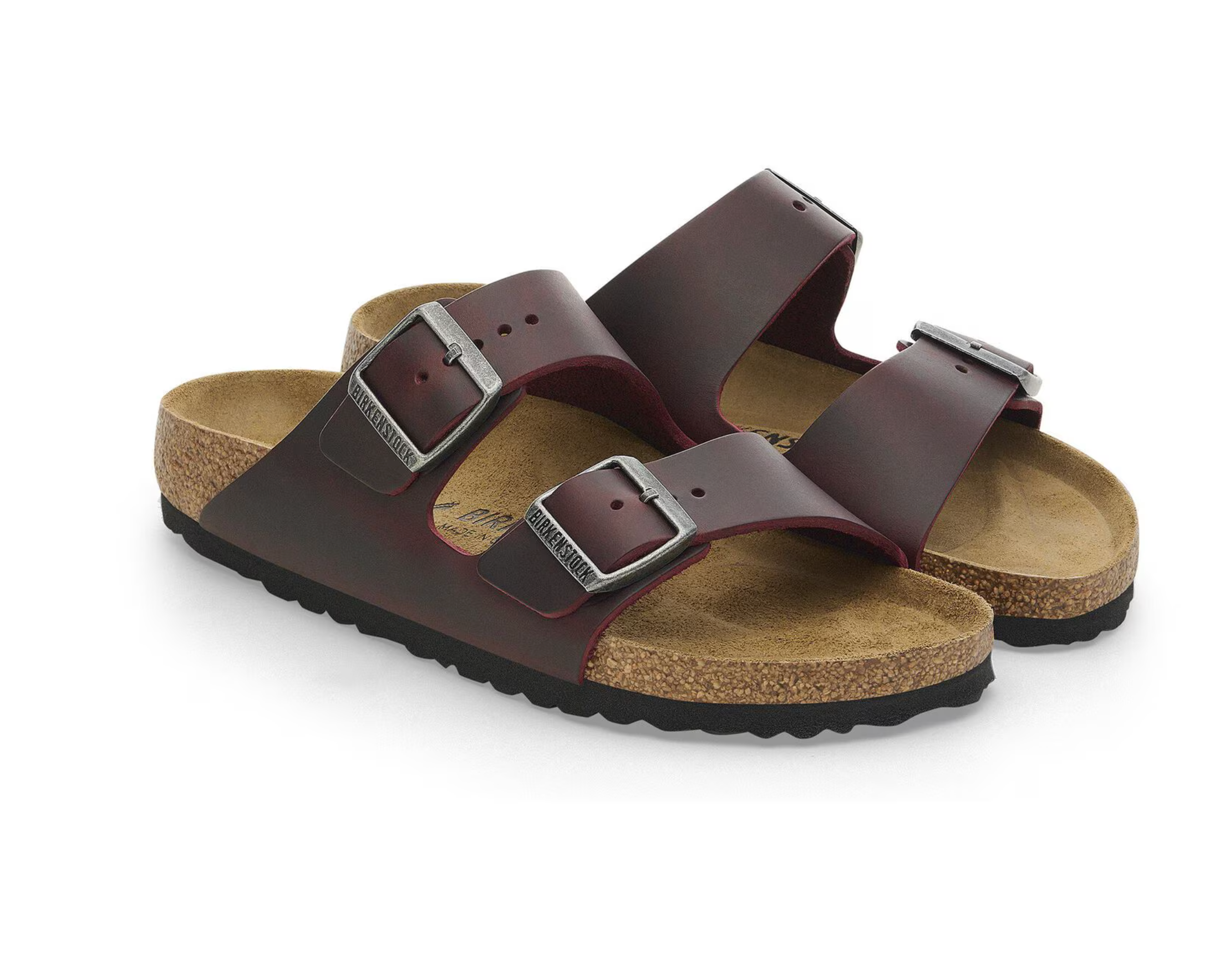 Birkenstock Arizona in Zinfandel Oiled Leather