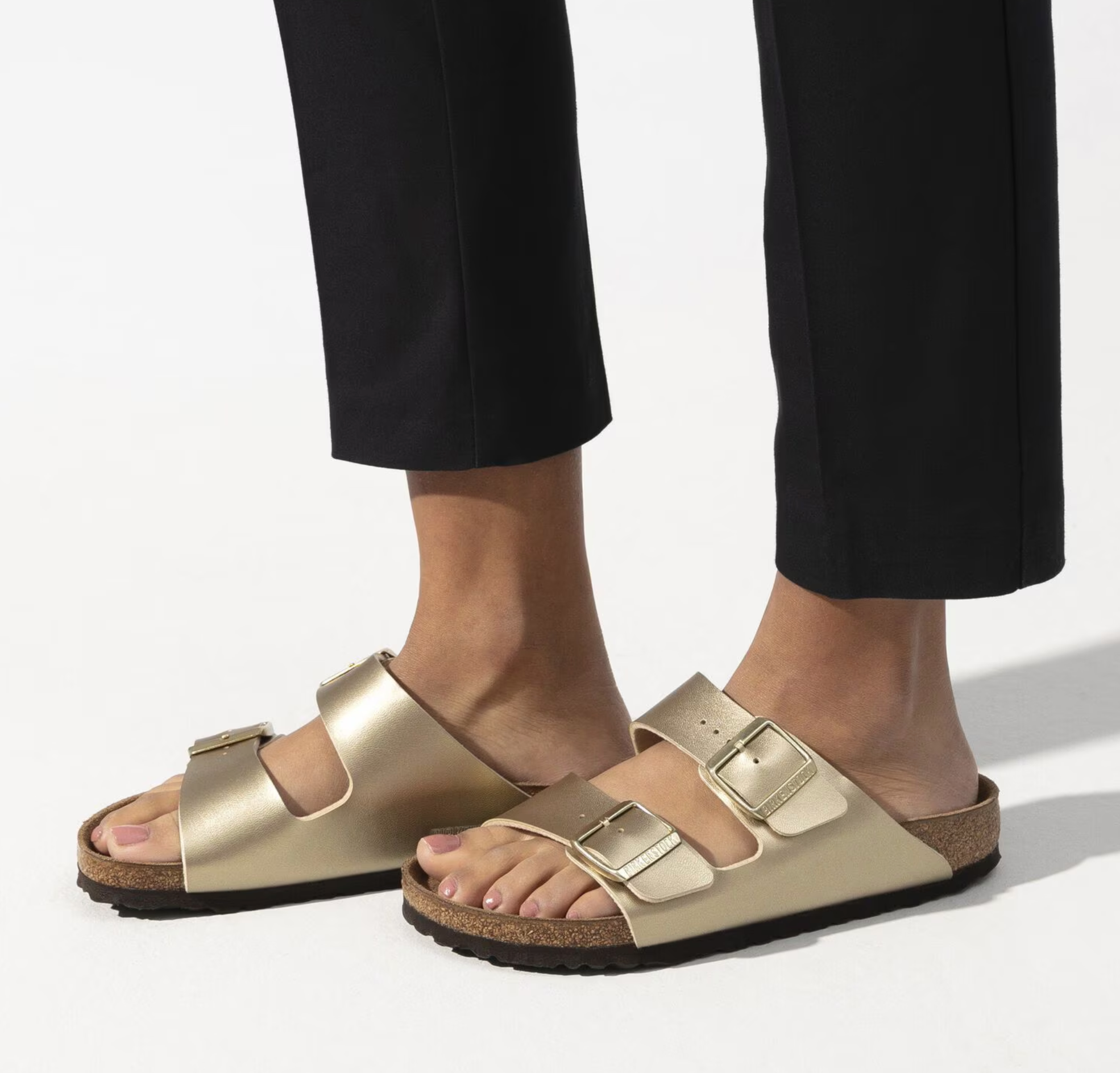 Birkenstock Arizona in Gold