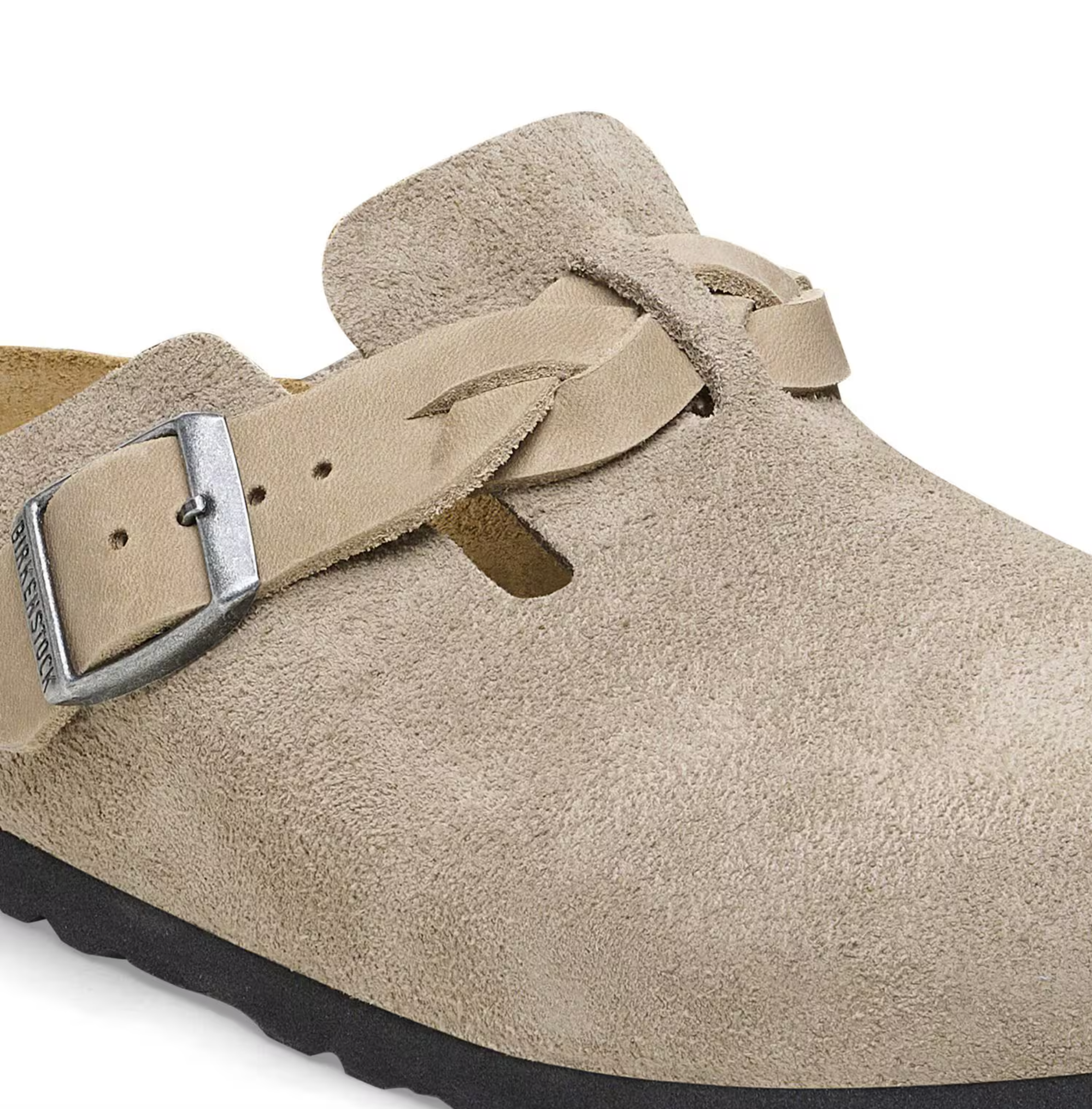 Birkenstock Boston Braided in Taupe