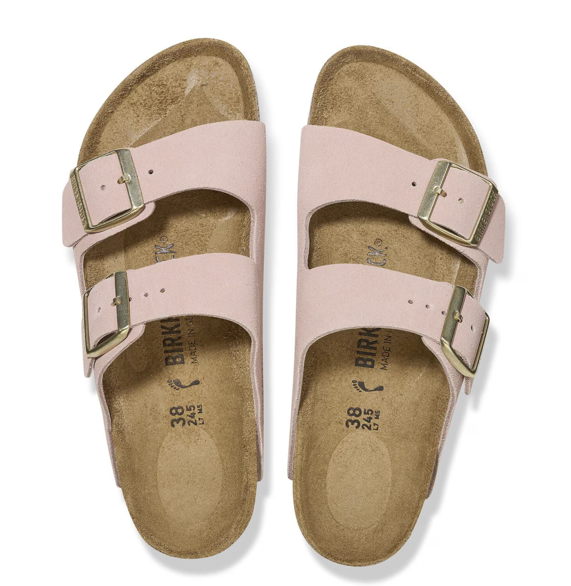 Birkenstock Arizona Suede in Light Rose