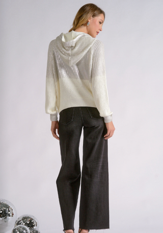 Elan Chrissy Two Tone Sweater
