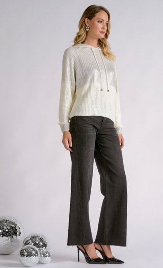 Elan Chrissy Two Tone Sweater