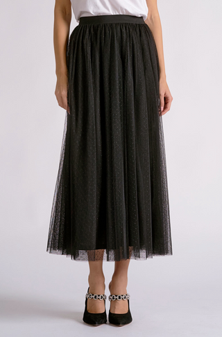 Elan Morgan Dot Skirt