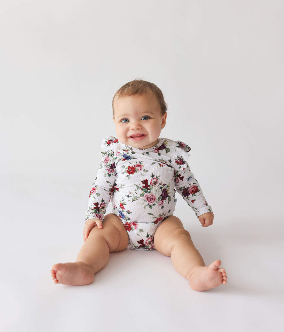 Posh Peanut Baby Philippa Ruffled Bodysuit