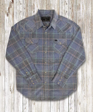 True Grit Dual Pocket Blue Western Shirt