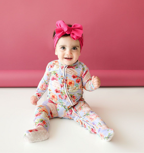 Posh Peanut Bellamy Footie Ruffled Onesie