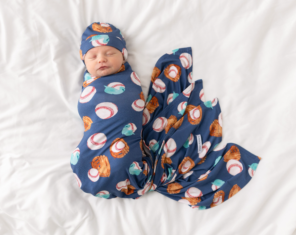 Posh Peanut Homer Infant Swaddle & Beanie Set