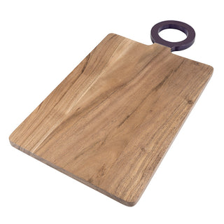 Wood Board with Enamel Handle