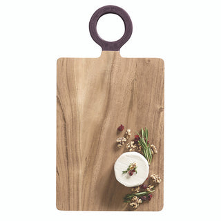 Wood Board with Enamel Handle
