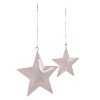 Lilac Enamel Star Ornaments