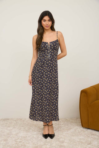 Hannah Floral Midi Dress