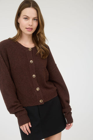Evelyn Ribbed Knit Cardigan