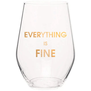 Chez Gagne Stemless Wine Glasses