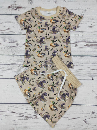 Boys Duck Printed Short Set
