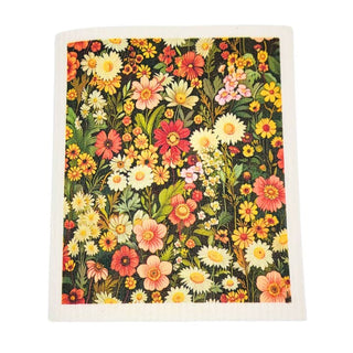 Swedish Dishcloth Garden Floral