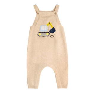Viverano Excavator Embroidered Baby Overall Set