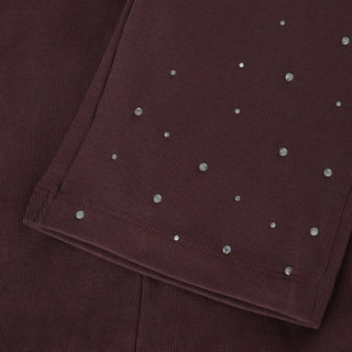 Minymo Girls Sparkle Ribbed Pant