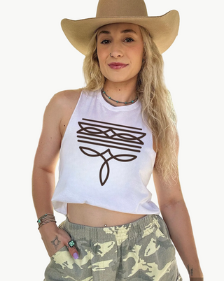 Boot Stitch Cropped Tank