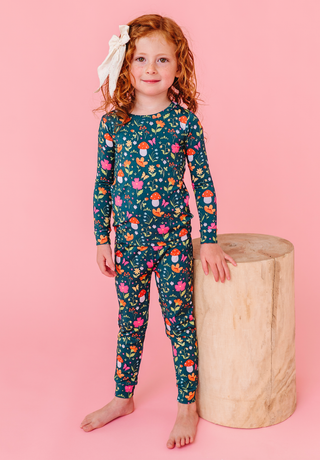 Bird and Bean Girls Sylva Pajamas