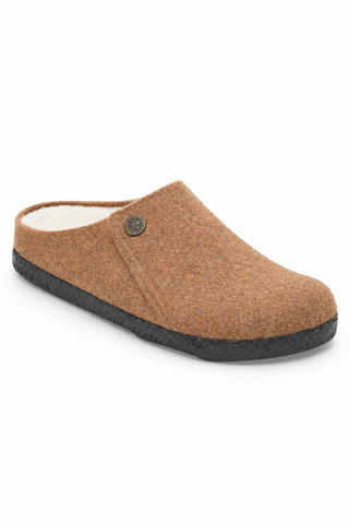 Birkenstock Zermatt Shearling Wool Felt in Toffee Melange