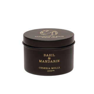 Cereria Molla Travel Tin Basil and Mandarin