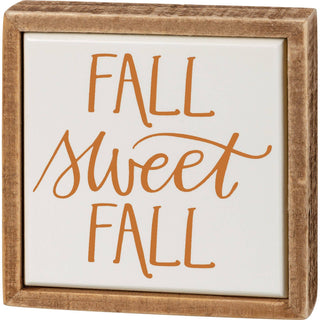 Fall Sweet Fall Box Sign Mini
