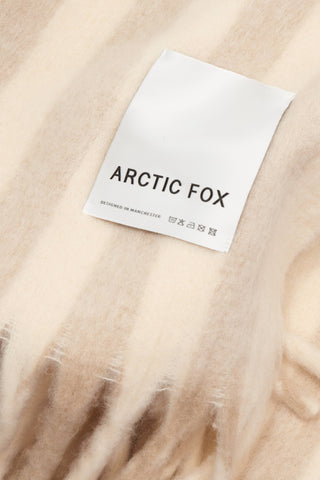 Arctic Fox Wool Stripe Throw