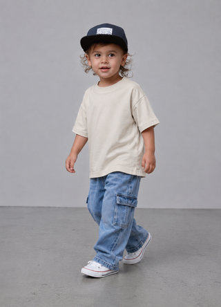 Little Bipsy Baby Boys Cream Bamboo Tee