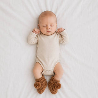 Huggalugs Garter Stitch Baby Booties