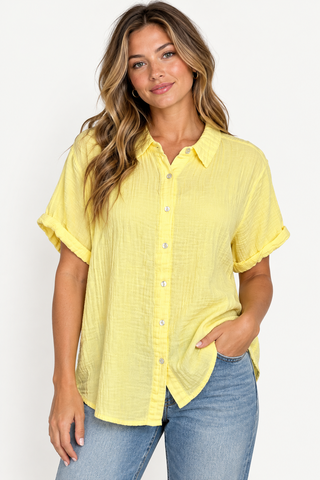 Dylan Natalie Roll Sleeve Shirt