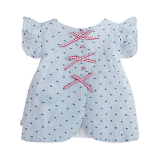 Viverano Emery Hearts Ruffled Top and Bloomer