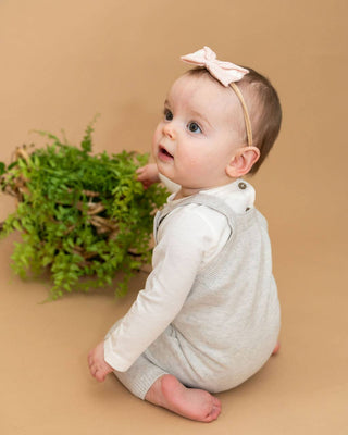 Viverano Bunny Embroidered Overall Set