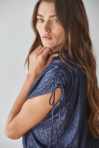 Blair Ruched Peplum Blouse