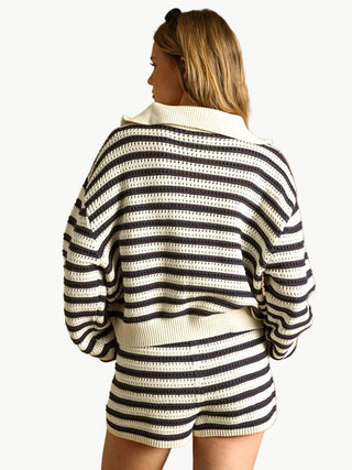 Andrea Knit Stripe Shorts