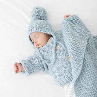 Huggalugs Surf Blue Garter Stitch Collection