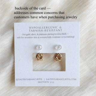 Salt Criss Cross Hoop Earrings
