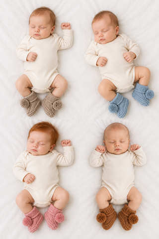 Huggalugs Garter Stitch Baby Booties