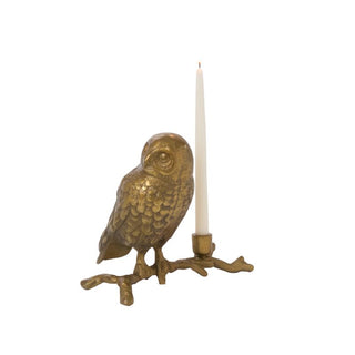 Owls Watch Candleholder