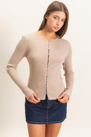 Raine Button Front Cardigan