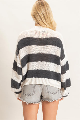 Hannah V Neck Tie Cardigan