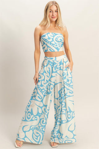 Allysa Strapless Pant Set