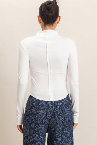 Kendra Ruffle Hem Top