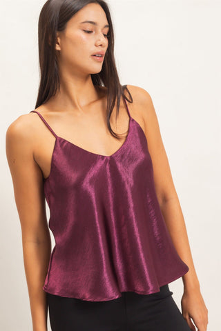 Talia Satin Cami Top