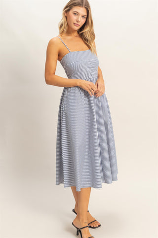 Hailey Striped Spaghetti Strap Dress