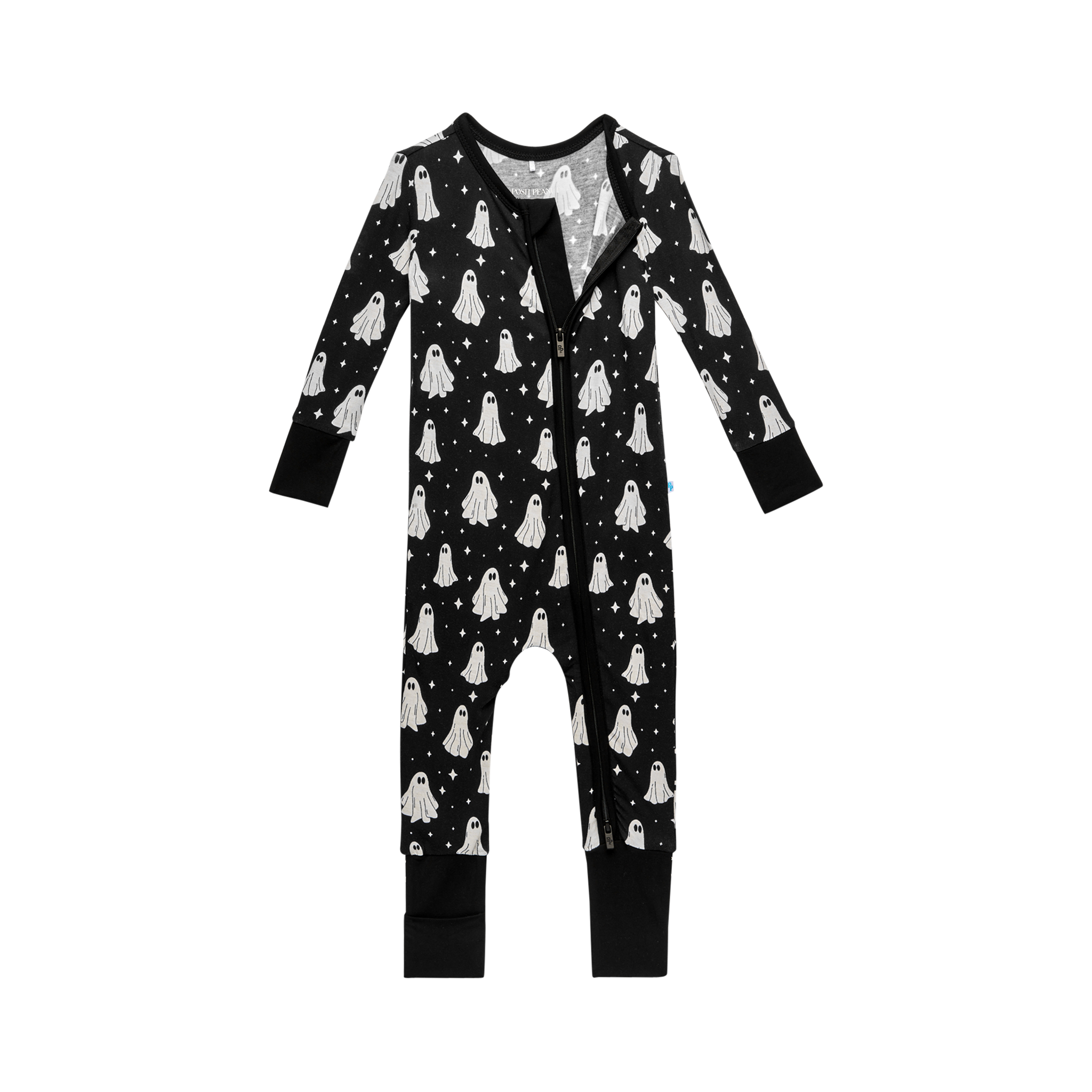 Posh Peanut Baby Ghostly Convertible Onesie