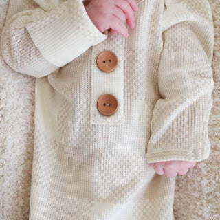 Caden Lane Baby Neutral Knot Gown Sets