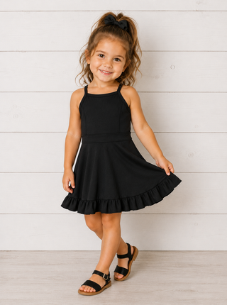 Girls Athletic Dress with Ruffle