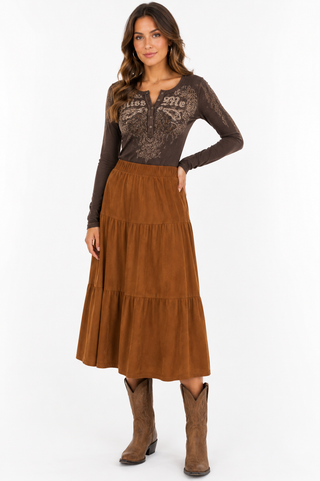 Annie Suede Skirt